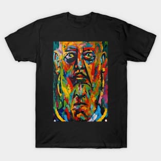 Aleister Crowley The Great Beast of Thelema painted in a Surrealist and Impressionist style T-Shirt